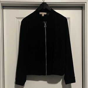 Michael Kors Bomber Light Jacket Black Medium Women. Polyester. Good condition.